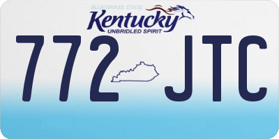 KY license plate 772JTC
