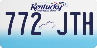 KY license plate 772JTH