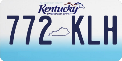 KY license plate 772KLH