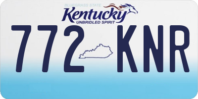 KY license plate 772KNR