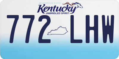 KY license plate 772LHW