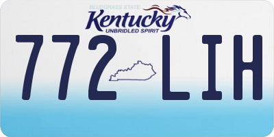 KY license plate 772LIH