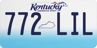 KY license plate 772LIL