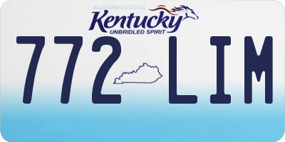 KY license plate 772LIM