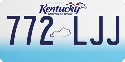KY license plate 772LJJ