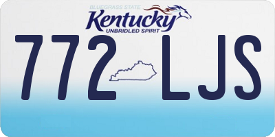 KY license plate 772LJS