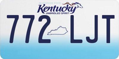 KY license plate 772LJT