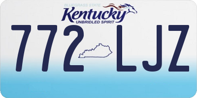 KY license plate 772LJZ