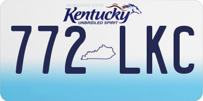 KY license plate 772LKC