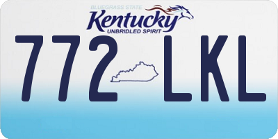 KY license plate 772LKL