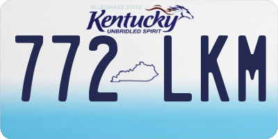 KY license plate 772LKM