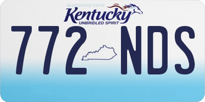 KY license plate 772NDS