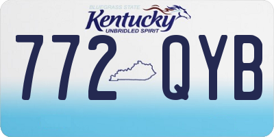 KY license plate 772QYB