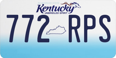 KY license plate 772RPS