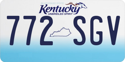 KY license plate 772SGV