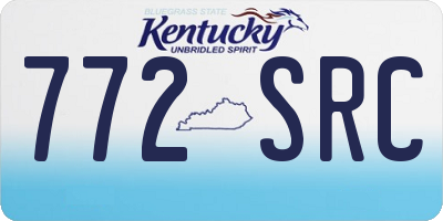 KY license plate 772SRC