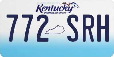 KY license plate 772SRH