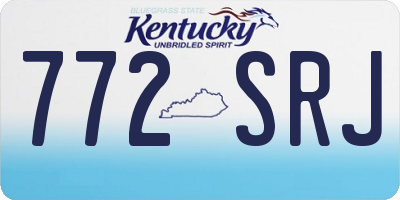 KY license plate 772SRJ
