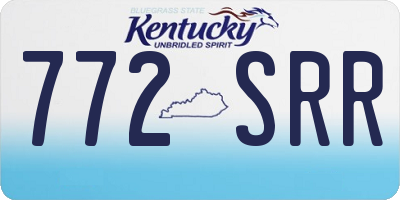 KY license plate 772SRR
