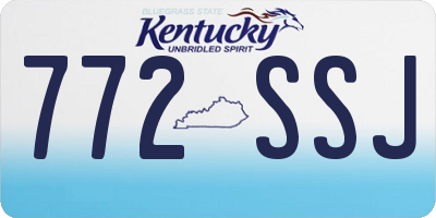 KY license plate 772SSJ