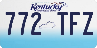 KY license plate 772TFZ