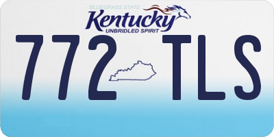 KY license plate 772TLS