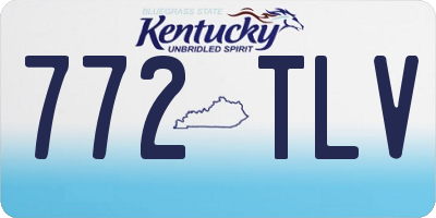 KY license plate 772TLV