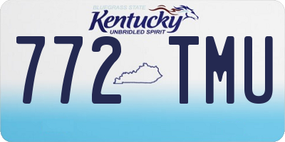 KY license plate 772TMU