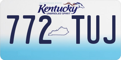 KY license plate 772TUJ