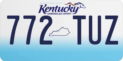 KY license plate 772TUZ