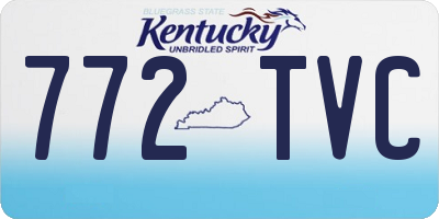 KY license plate 772TVC