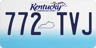KY license plate 772TVJ