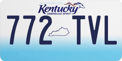 KY license plate 772TVL