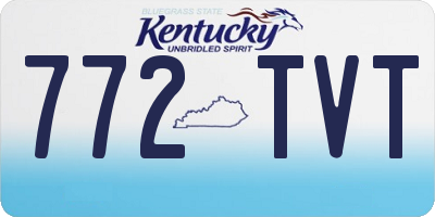 KY license plate 772TVT