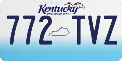 KY license plate 772TVZ