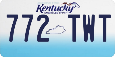 KY license plate 772TWT