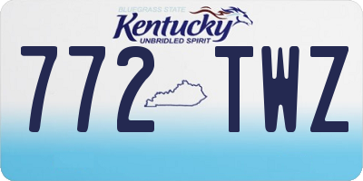 KY license plate 772TWZ
