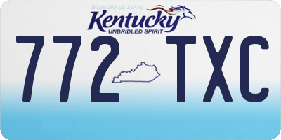 KY license plate 772TXC