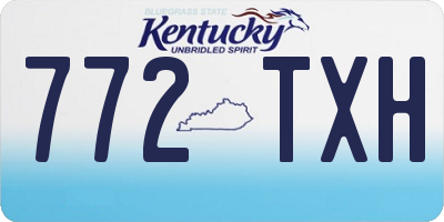 KY license plate 772TXH