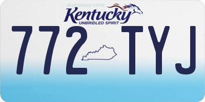 KY license plate 772TYJ