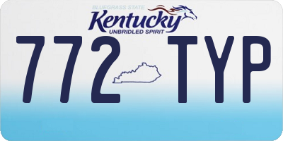 KY license plate 772TYP