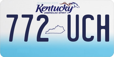 KY license plate 772UCH