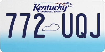 KY license plate 772UQJ