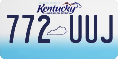 KY license plate 772UUJ