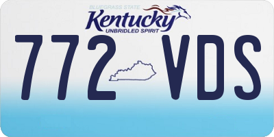 KY license plate 772VDS