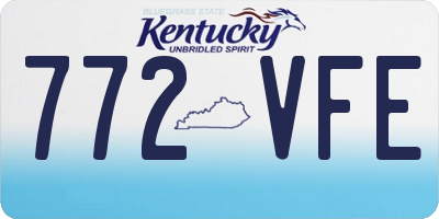 KY license plate 772VFE