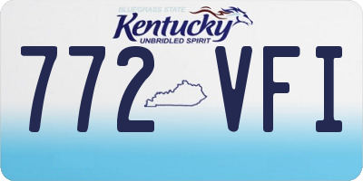 KY license plate 772VFI