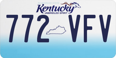 KY license plate 772VFV