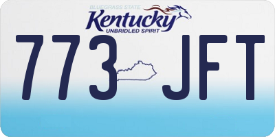 KY license plate 773JFT