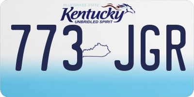 KY license plate 773JGR